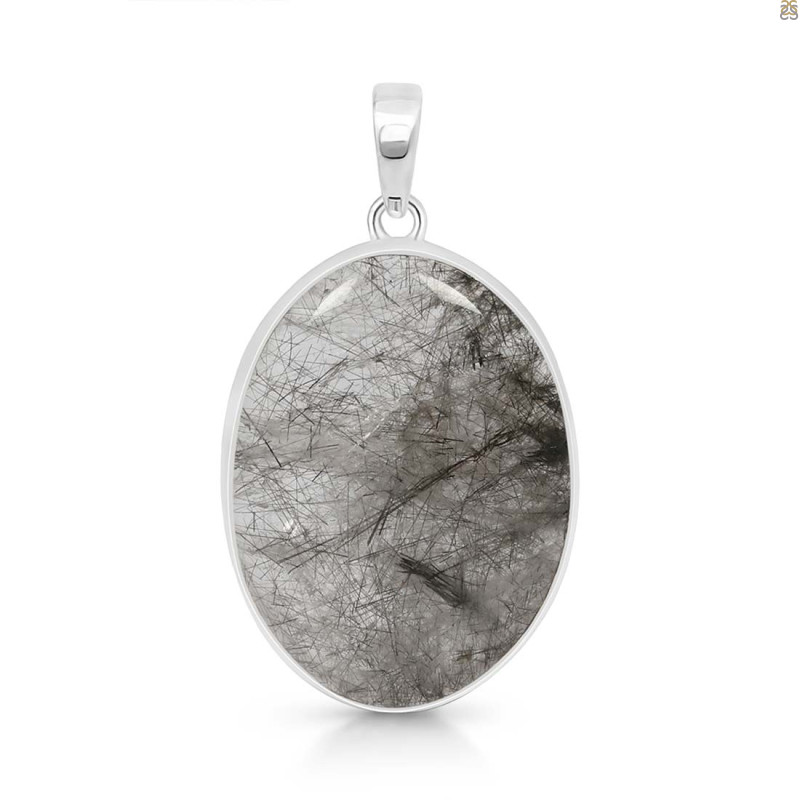 Black Rutile Pendant-SP BLR-1-31