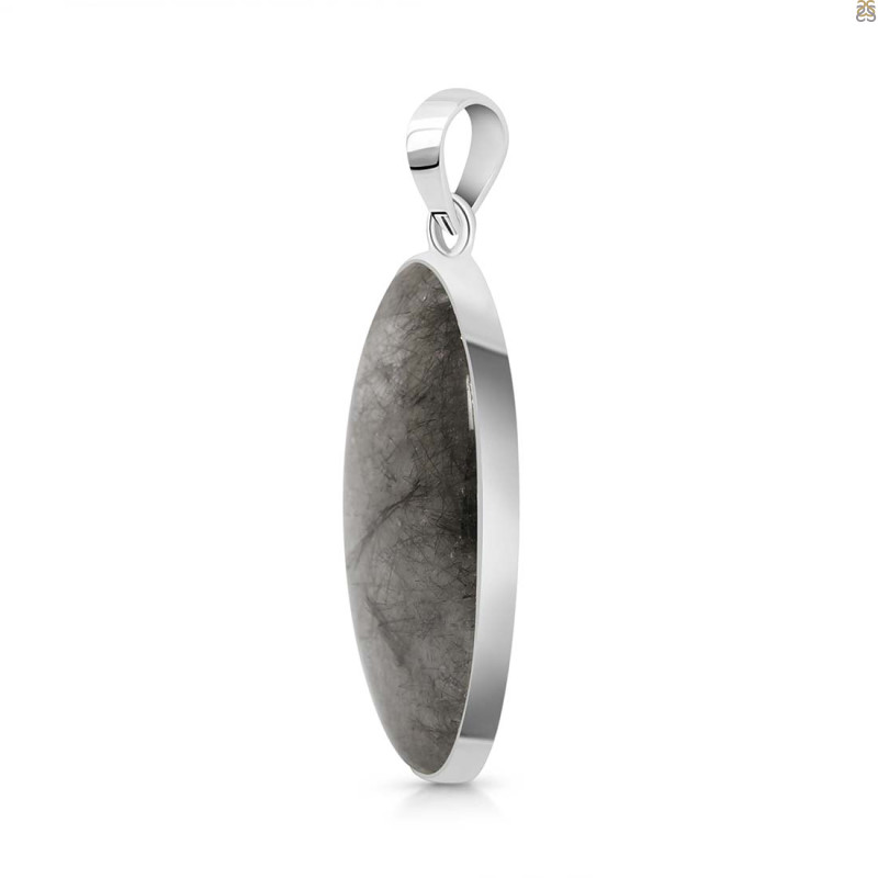 Black Rutile Pendant-SP BLR-1-31