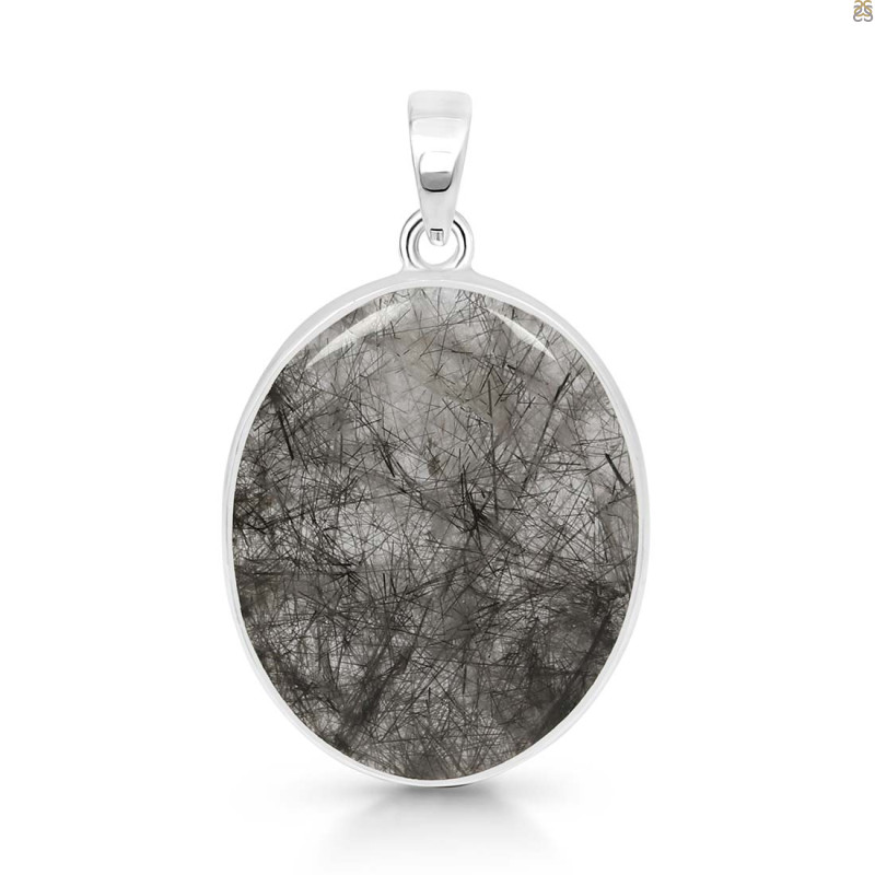 Black Rutile Pendant-SP BLR-1-33