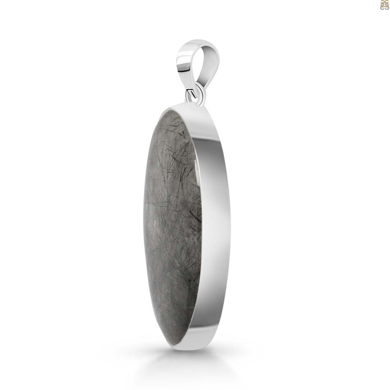 Black Rutile Pendant-SP BLR-1-33