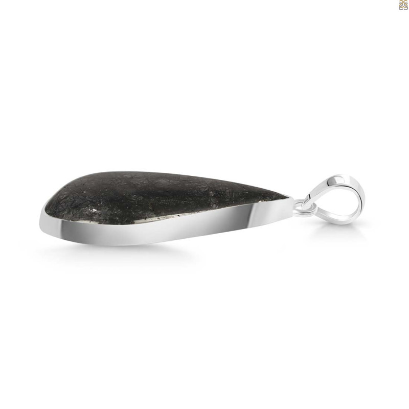 Black Rutile Pendant-SP BLR-1-34