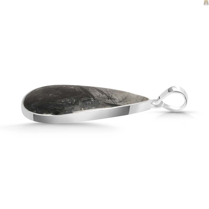 Black Rutile Pendant-SP BLR-1-35
