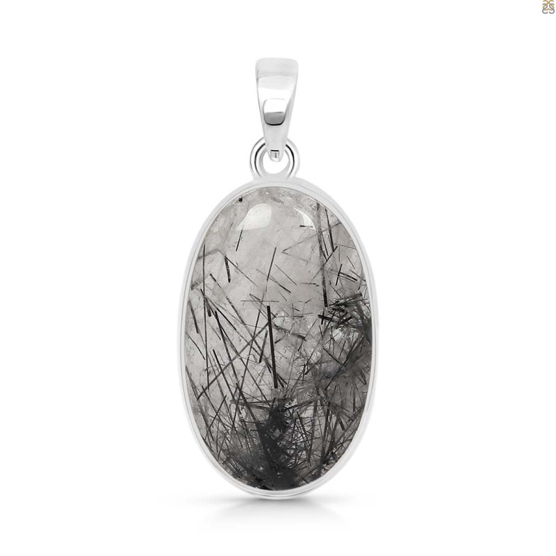 Black Rutile Pendant-SP BLR-1-5