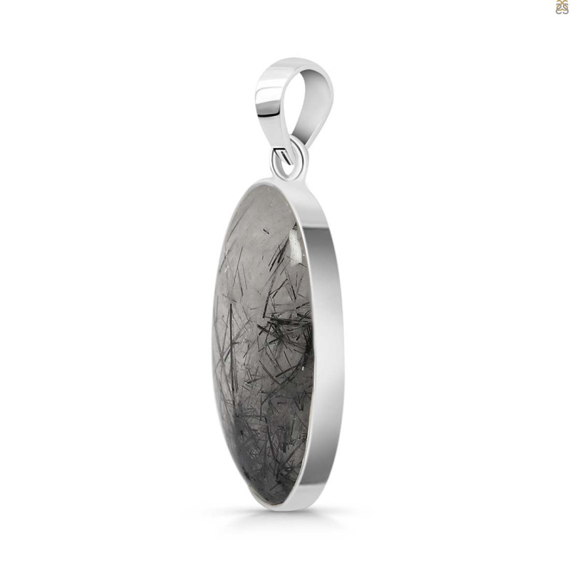 Black Rutile Pendant-SP BLR-1-5