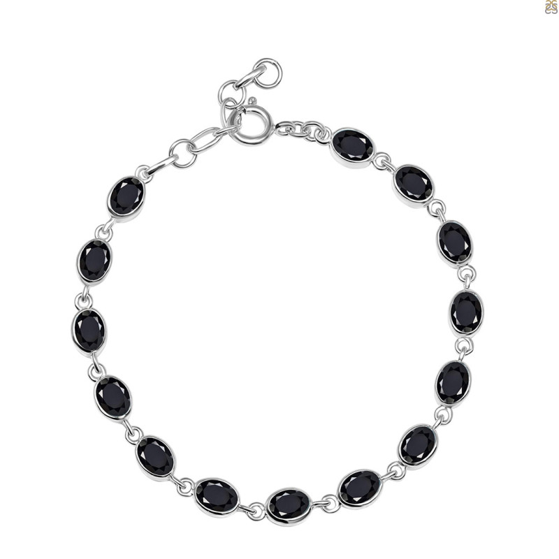 Black Tourmaline Bracelet BLS-RDB-113-CUT.