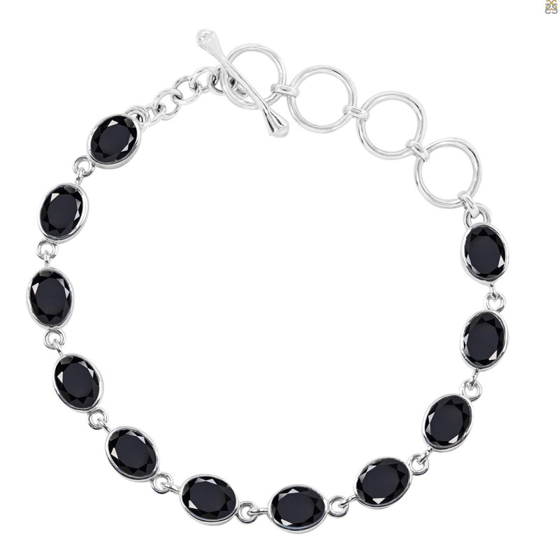 Black Tourmaline Bracelet BLS-RDB-114-CUT.