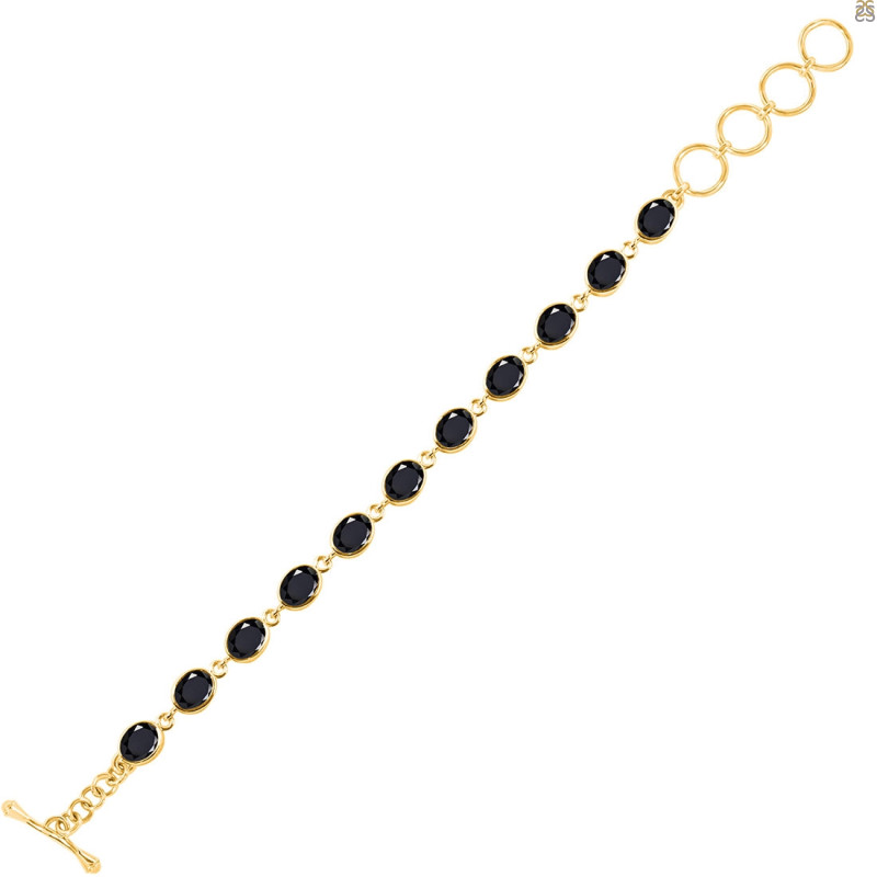 Black Tourmaline Bracelet BLS-RDB-114-CUT.