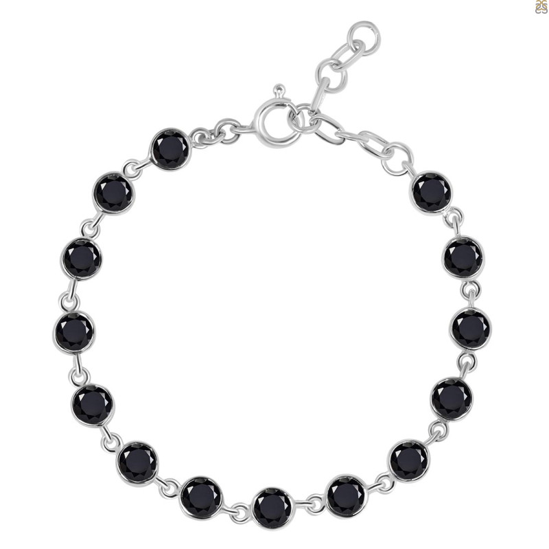 Black Tourmaline Bracelet BLS-RDB-115-CUT.