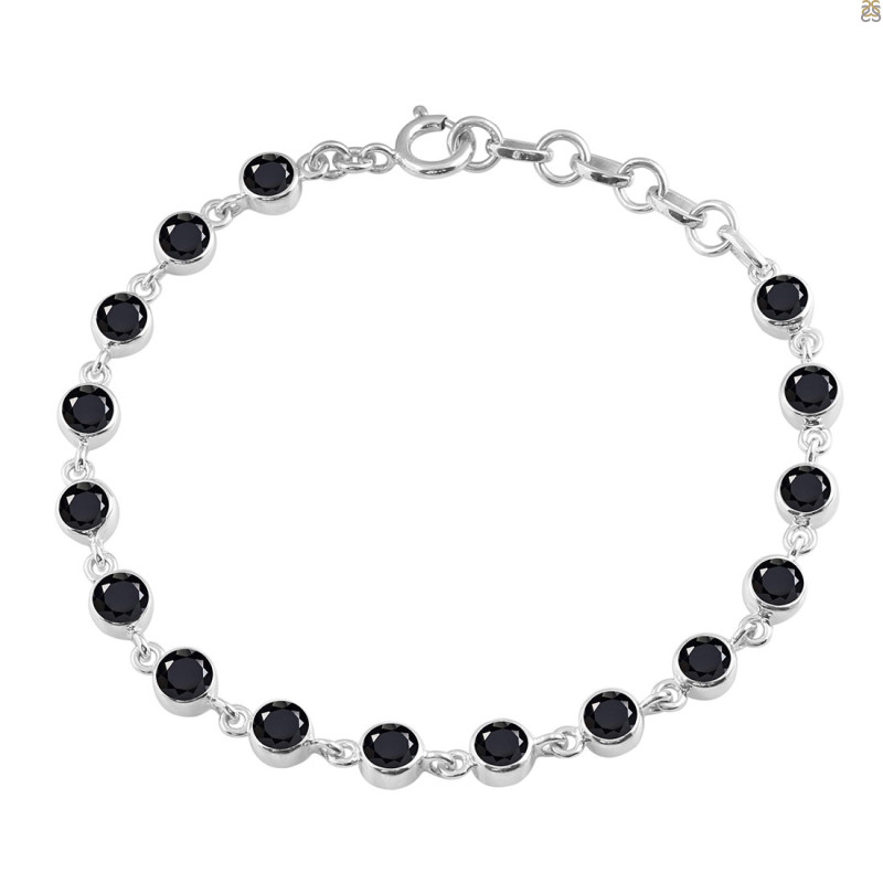 Black Tourmaline Bracelet BLS-RDB-118-CUT.