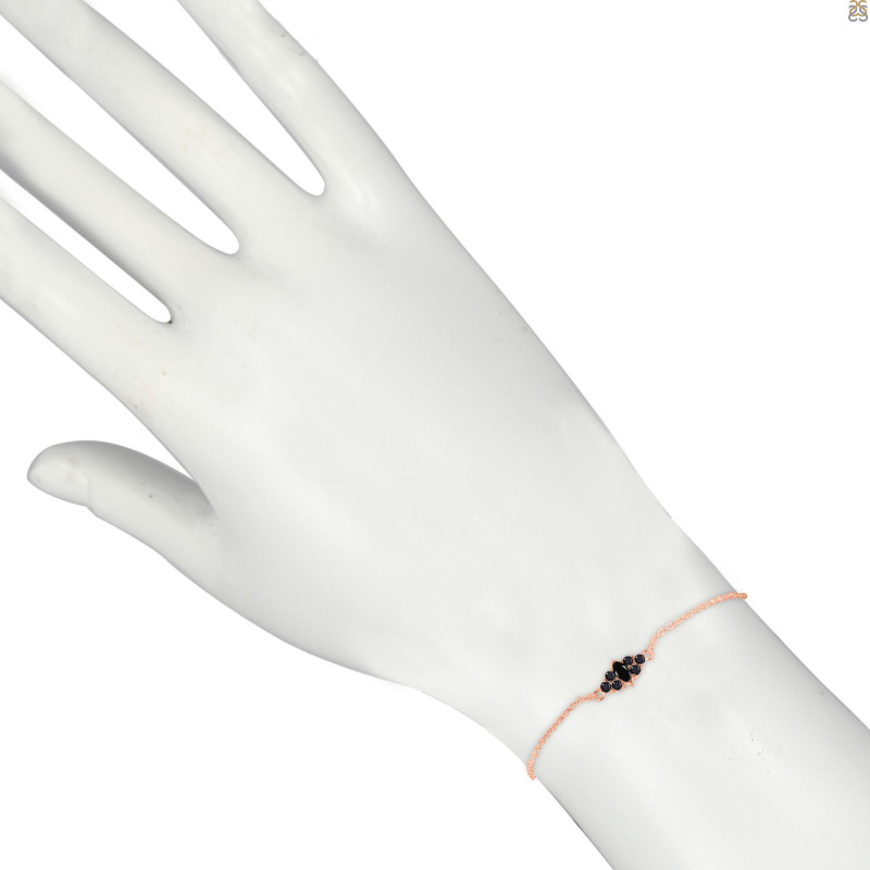 Black Tourmaline Bracelet With Adjustable Camera Lock BLS-RDB-142.