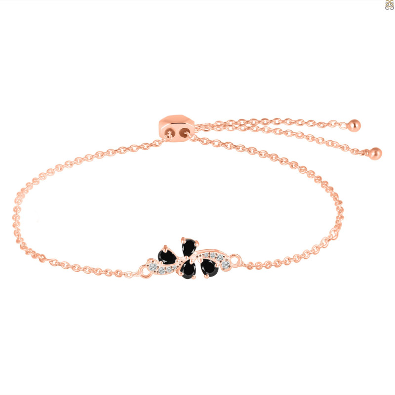Black Tourmaline Bracelet With Adjustable Camera Lock BLS-RDB-148.