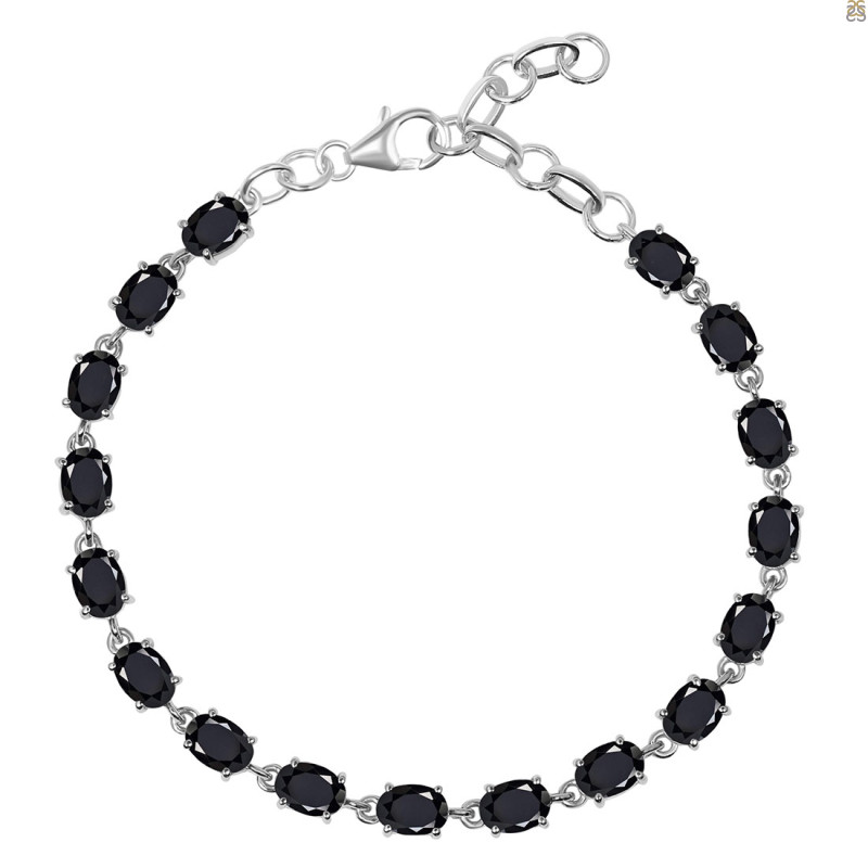 Black Tourmaline Bracelet BLS-RDB-69-CUT.