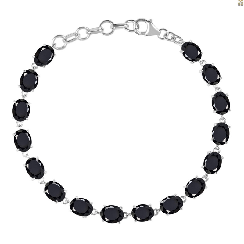 Black Tourmaline Bracelet BLS-RDB-72-CUT.