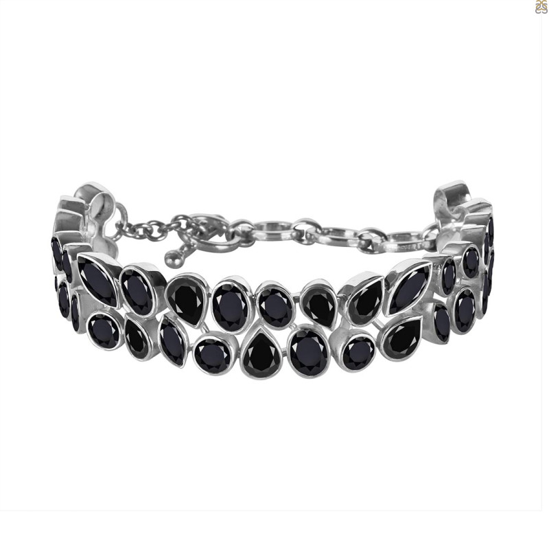 Black Tourmaline Bracelet BLS-RDB-91-CUT.