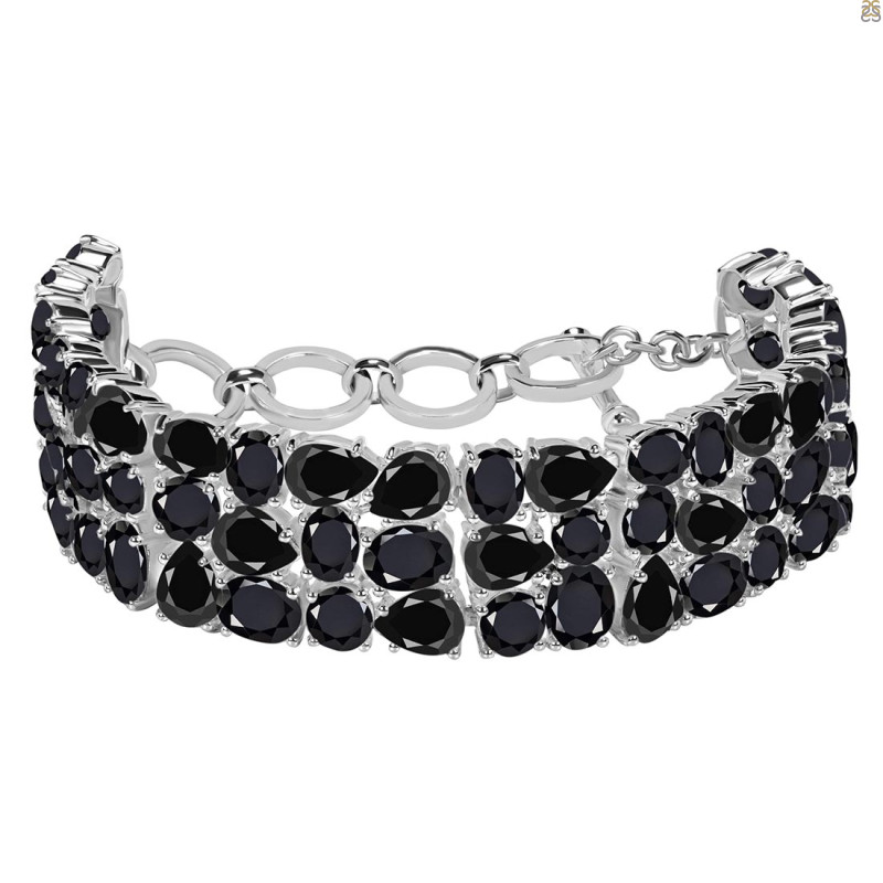 Black Tourmaline Bracelet BLS-RDB-92-CUT.