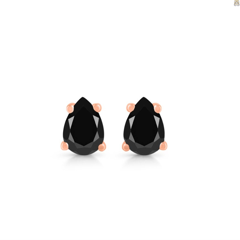Black Tourmaline Stud Earring BLS-RDE-1174.