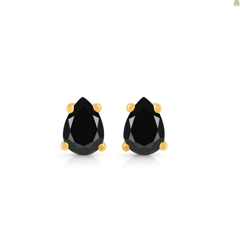 Black Tourmaline Stud Earring BLS-RDE-1174.
