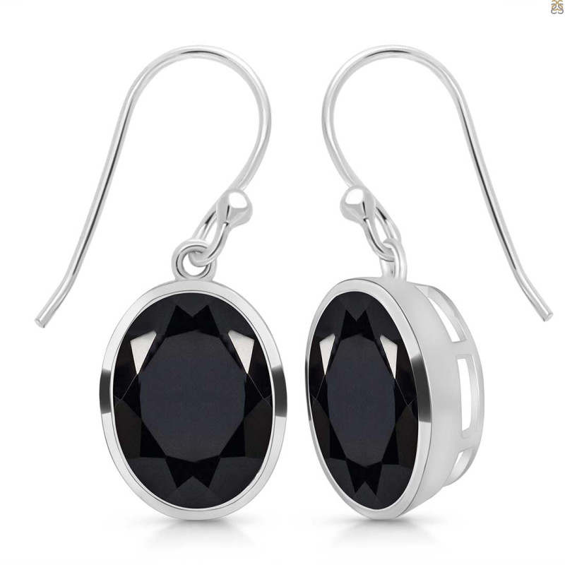 Black Tourmaline Earring
