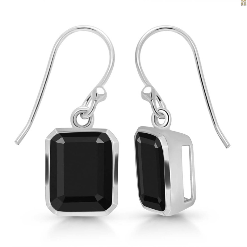 Black Tourmaline Earring