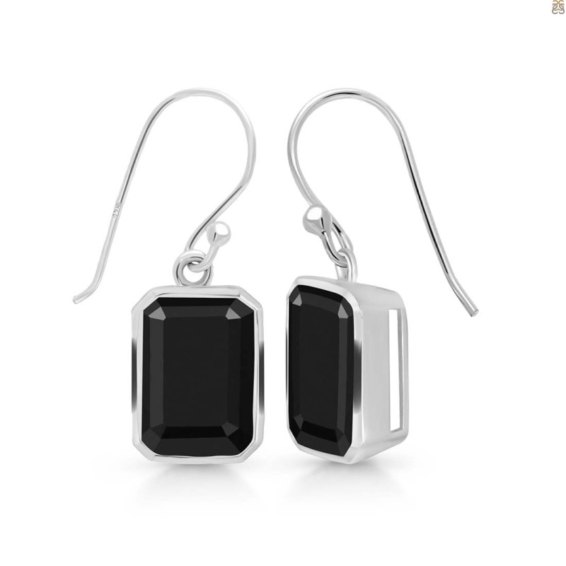 Black Tourmaline Earring