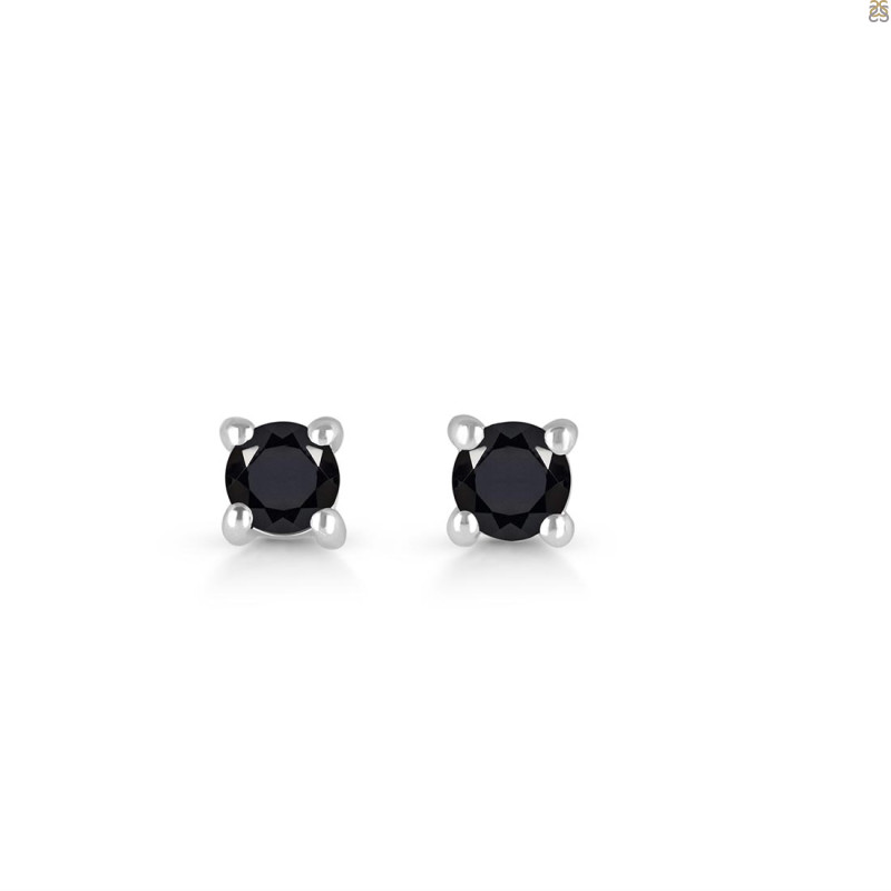Black Tourmaline Stud Earring BLS-RDE-1296.