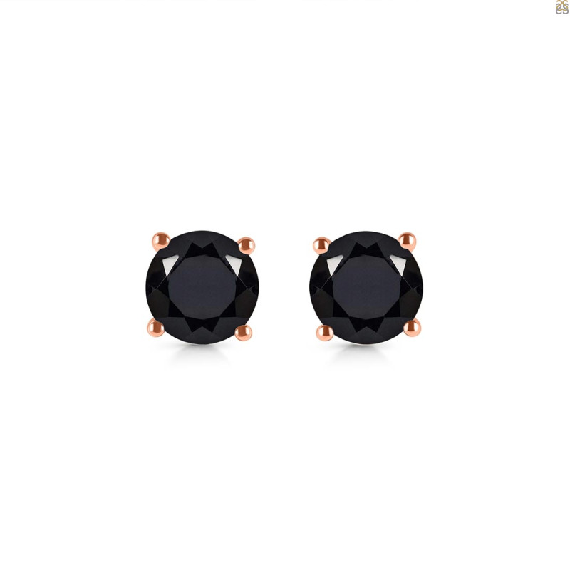 Black Tourmaline Stud Earring BLS-RDE-1349.