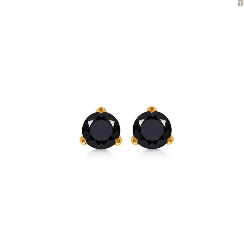 Black Tourmaline Stud Earring BLS-RDE-1564.