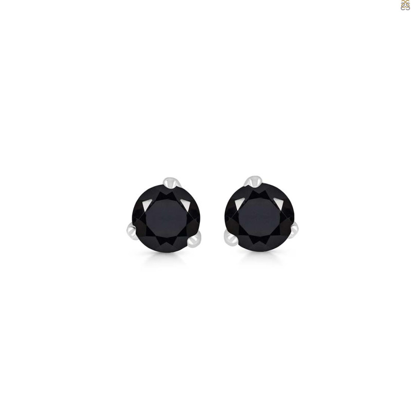 Black Tourmaline Stud Earring BLS-RDE-1565.