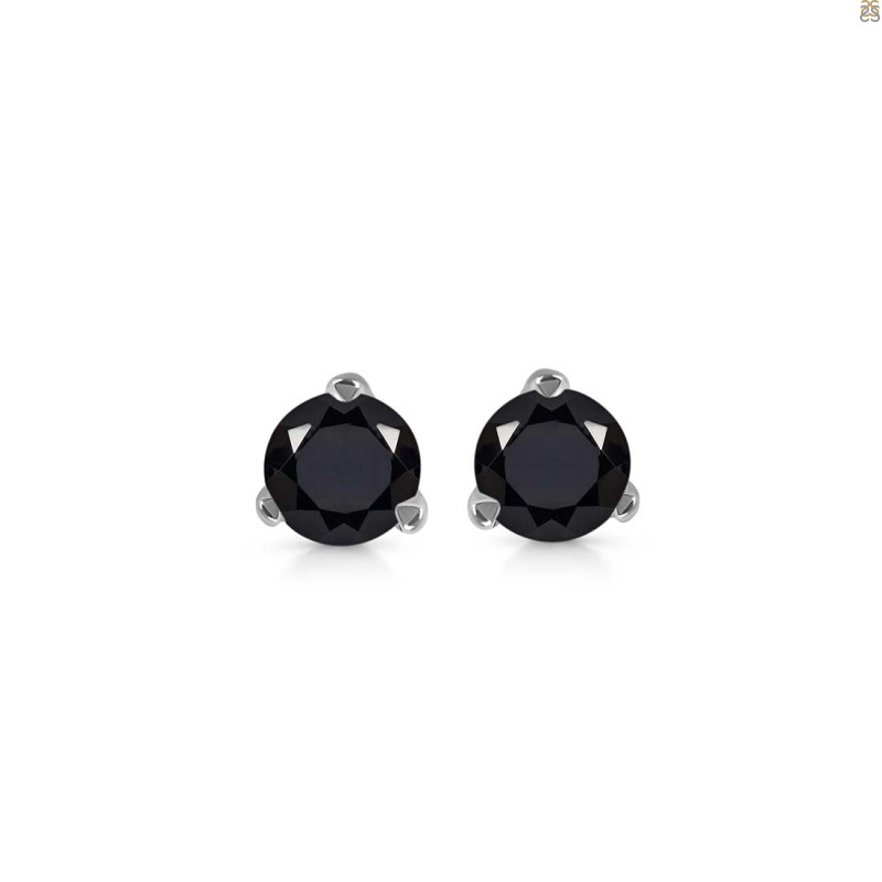 Black Tourmaline Stud Earring BLS-RDE-1566.