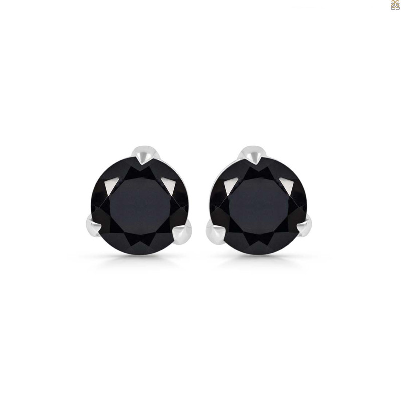 Black Tourmaline Stud Earring BLS-RDE-1570.