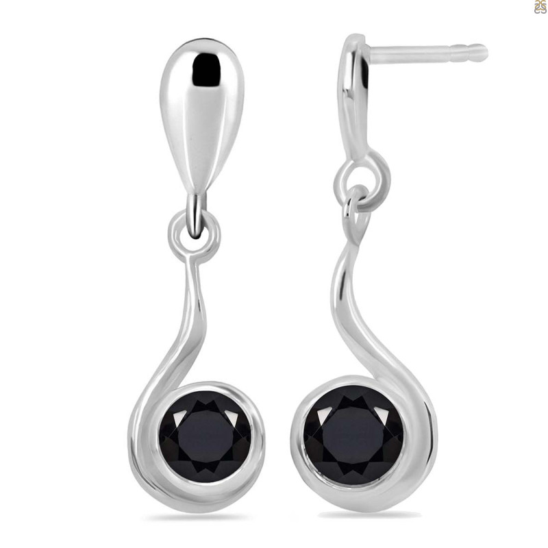 Black Tourmaline Earring