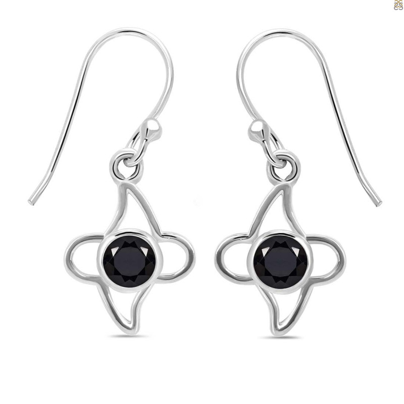 Black Tourmaline Earring