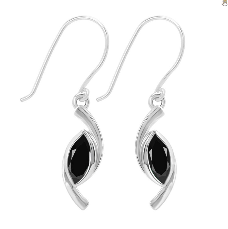 Black Tourmaline Earring