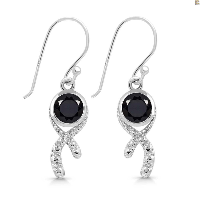 Black Tourmaline Earring