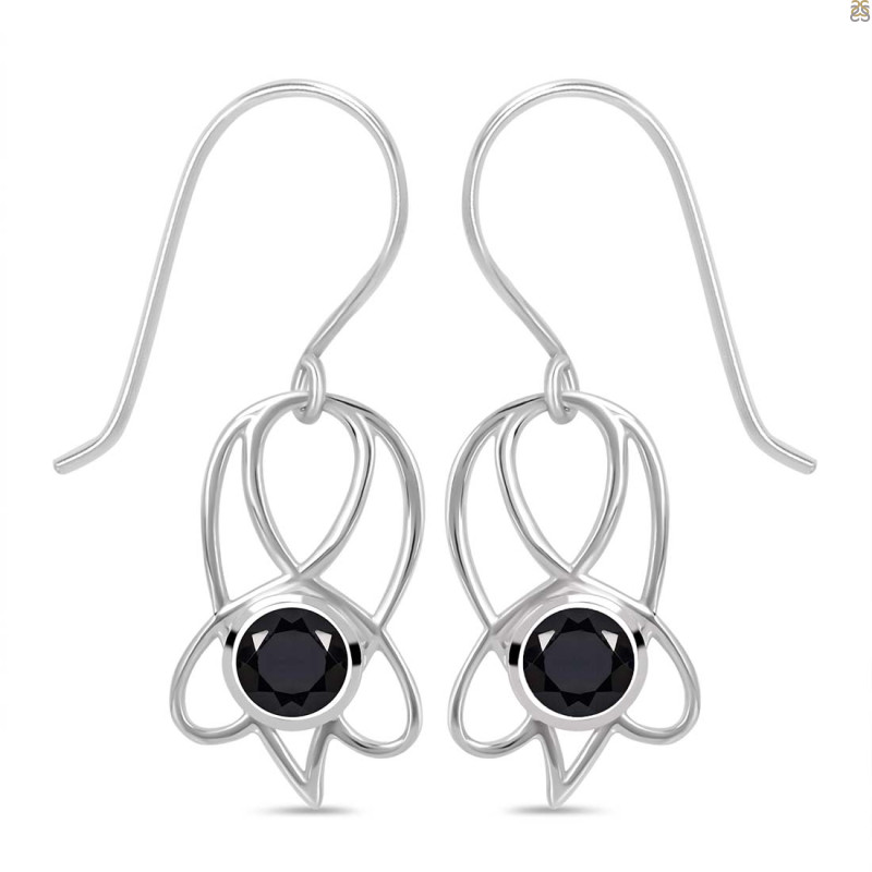 Black Tourmaline Earring