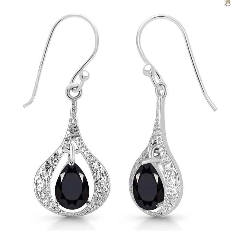 Black Tourmaline Earring