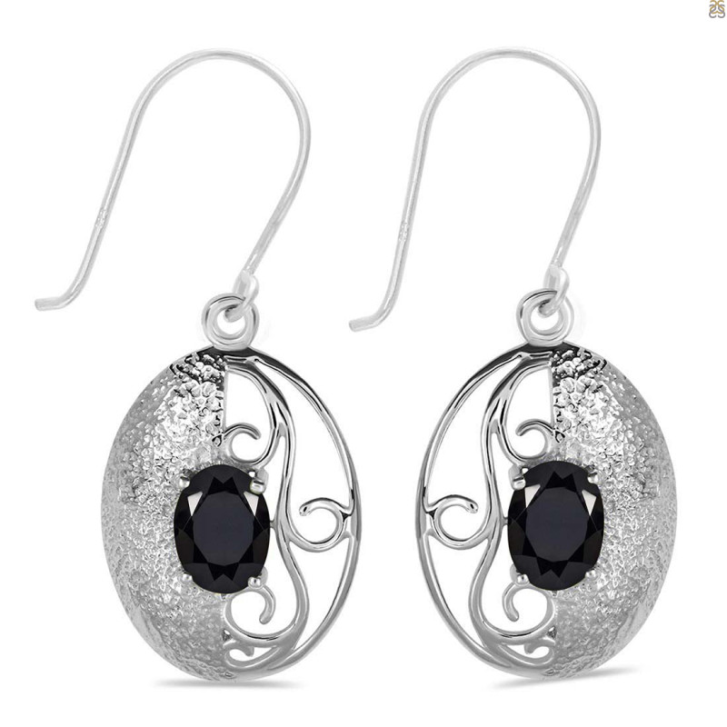 Black Tourmaline Earring