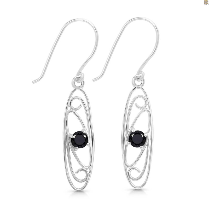 Black Tourmaline Earring