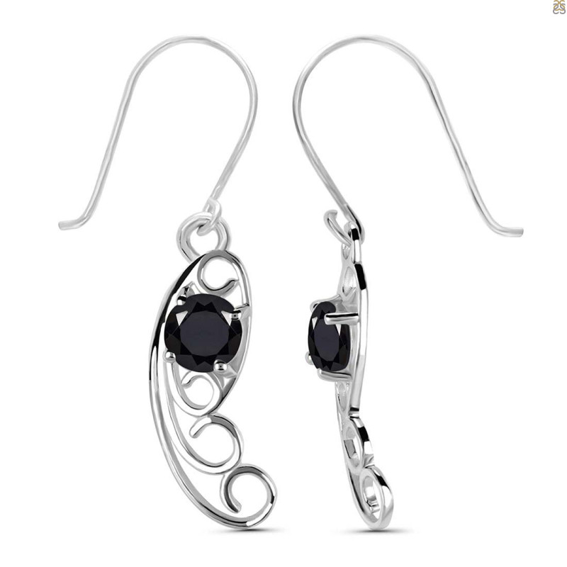 Black Tourmaline Earring