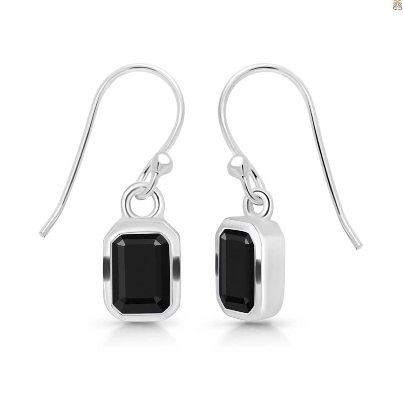 Black Tourmaline Earring