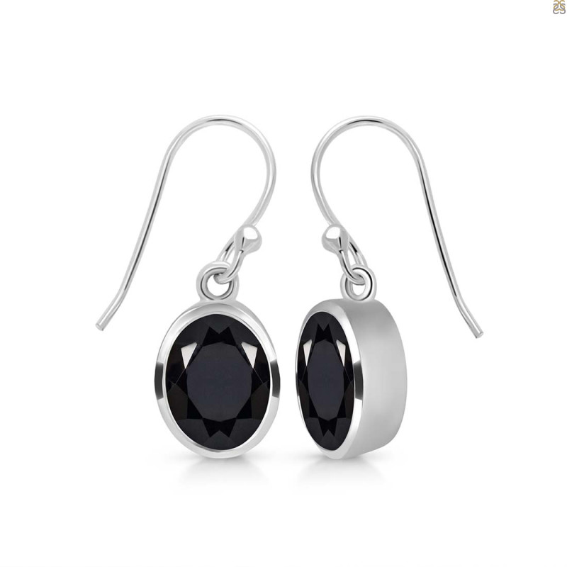 Black Tourmaline Earring