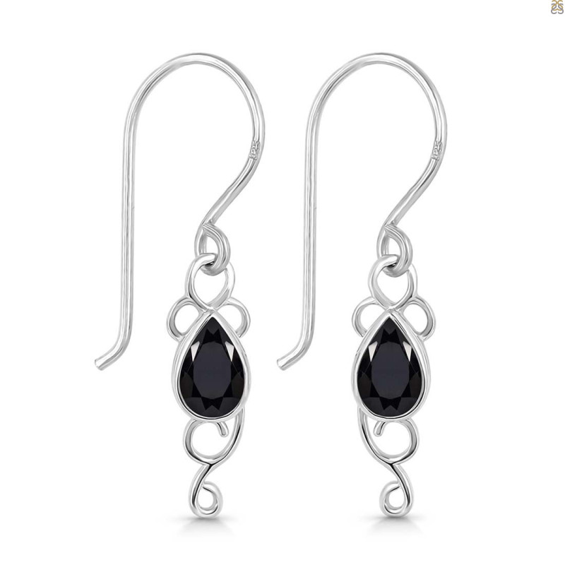 Black Tourmaline Earring