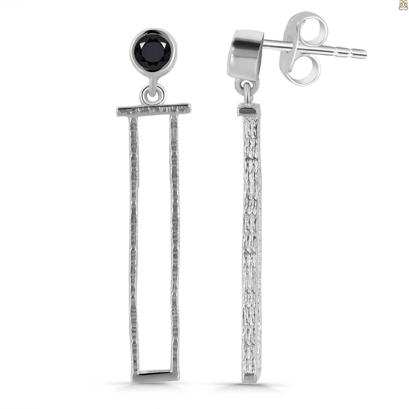 Black Tourmaline Earring