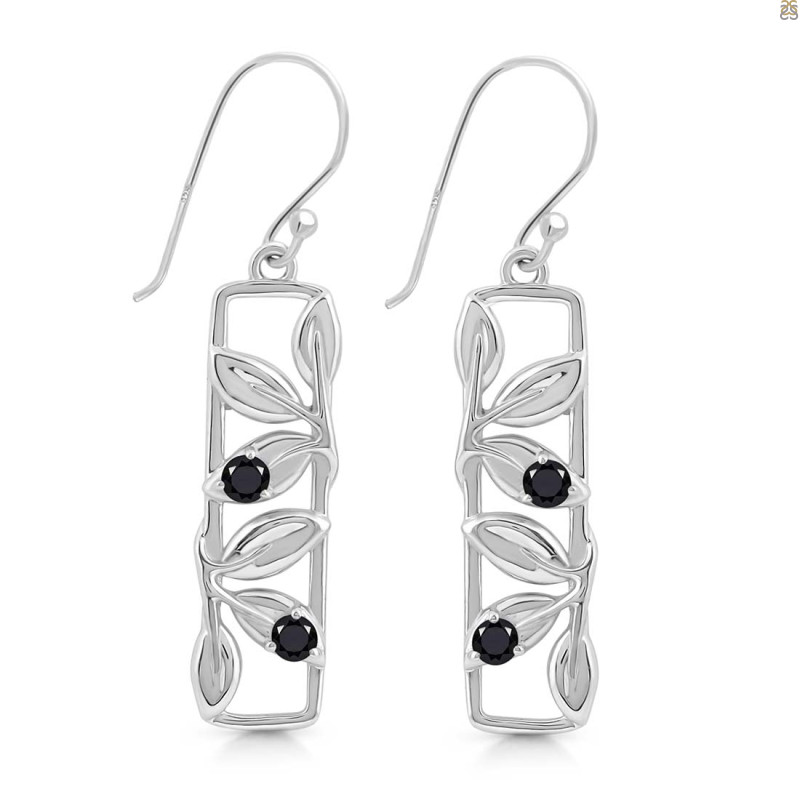 Black Tourmaline Earring