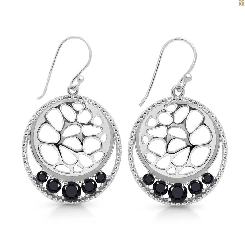 Black Tourmaline Earring