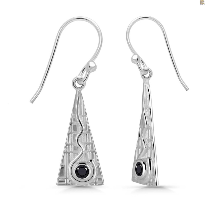 Black Tourmaline Earring