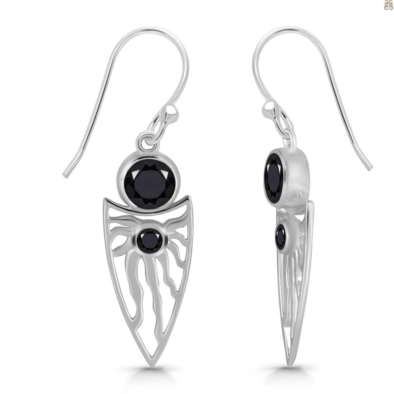 Black Tourmaline Earring