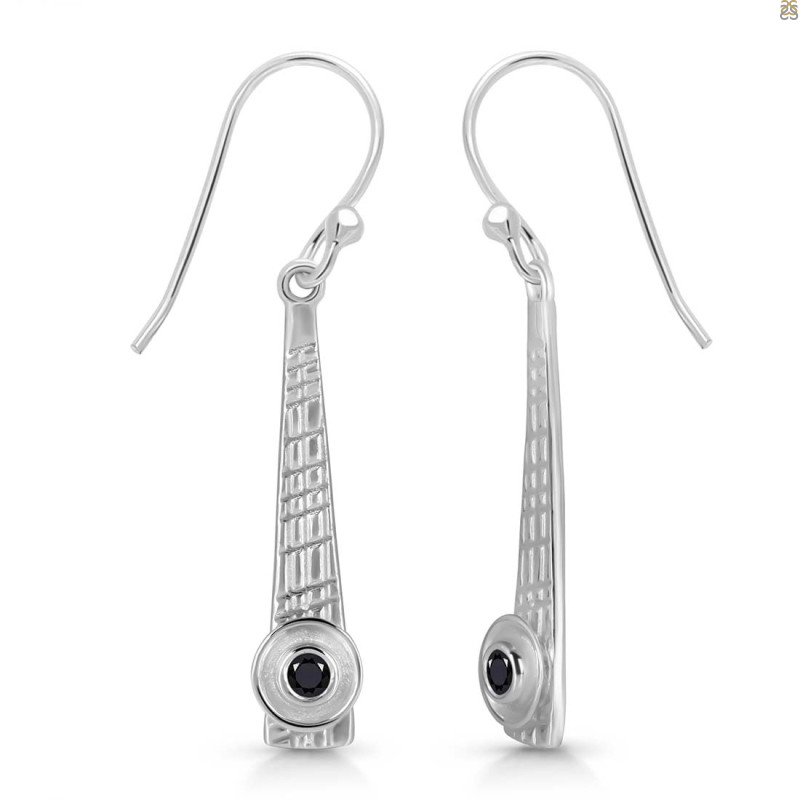 Black Tourmaline Earring