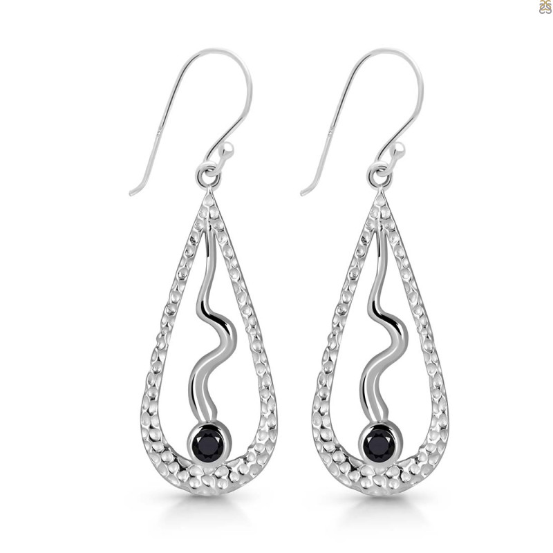 Black Tourmaline Earring BLS-RDE-651.