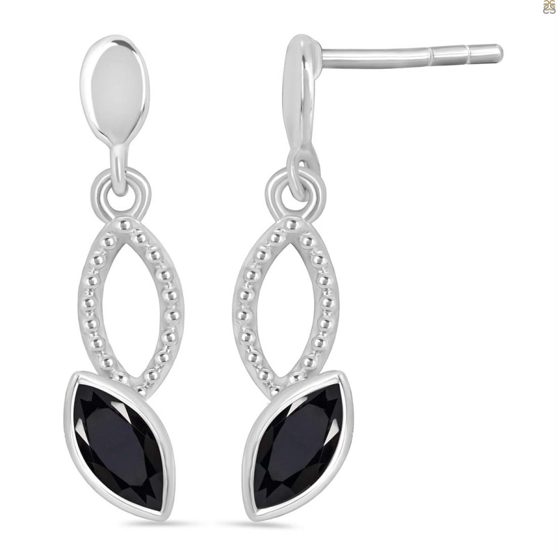 Black Tourmaline Earring
